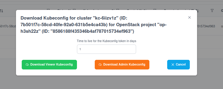 Kube-admin-Forumular